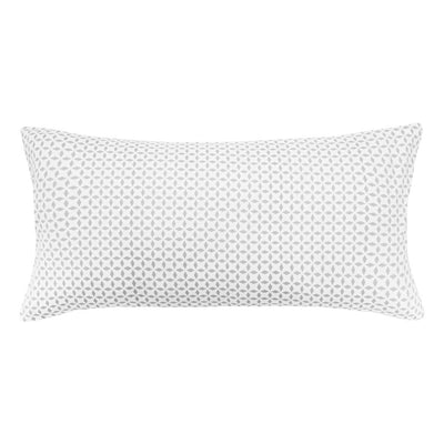 Grey Morning Glory Throw Pillow