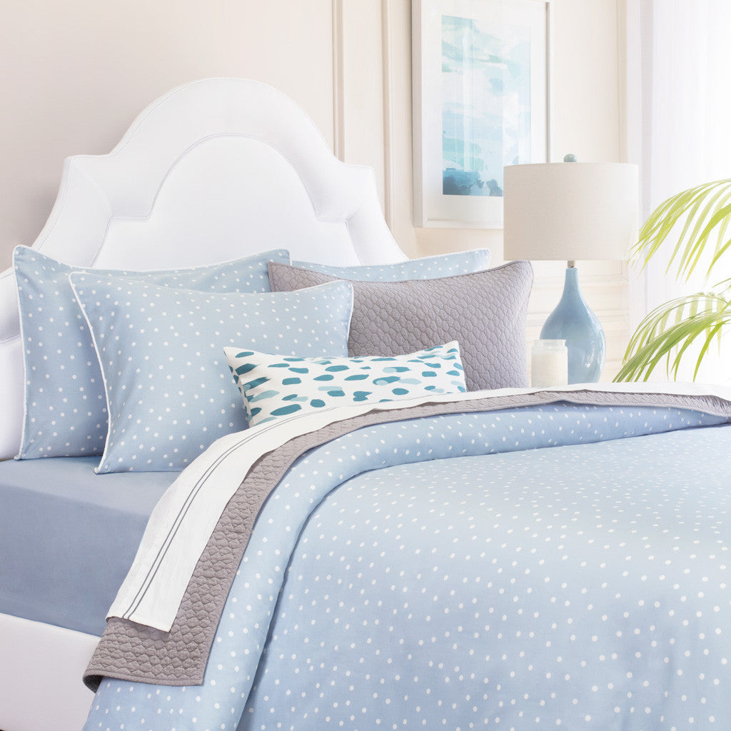 Bedroom inspiration and bedding decor | Blue Elsie Sham Pair Duvet Cover | Crane and Canopy
