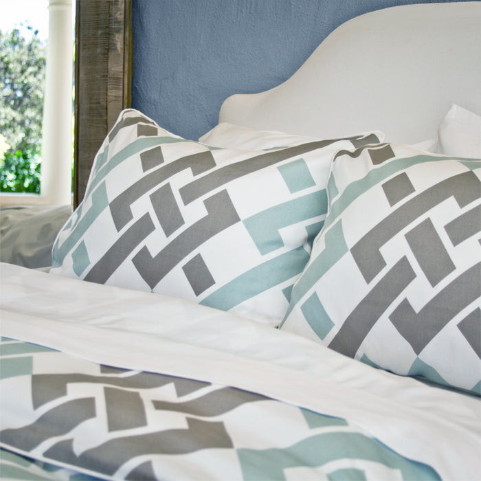 Bedroom inspiration and bedding decor | The Fillmore Blue Duvet Cover | Crane and Canopy