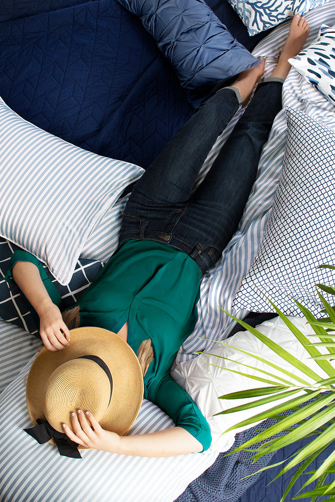 Bedroom inspiration and bedding decor | POPUP LEFT-8-6-18 Duvet Cover | Crane and Canopy