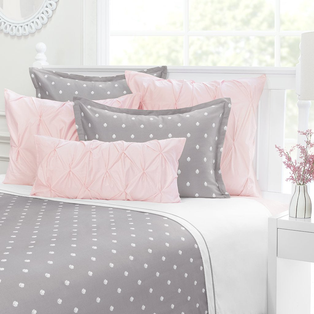Bedroom inspiration and bedding decor | The Flora Grey Duvet Cover | Crane and Canopy