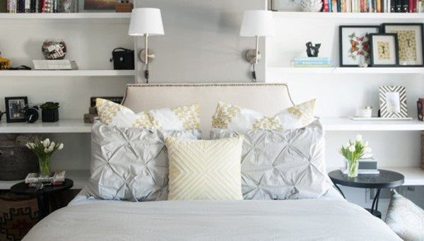 Crane and Canopy Designer Bedding as seen in House of Earnest