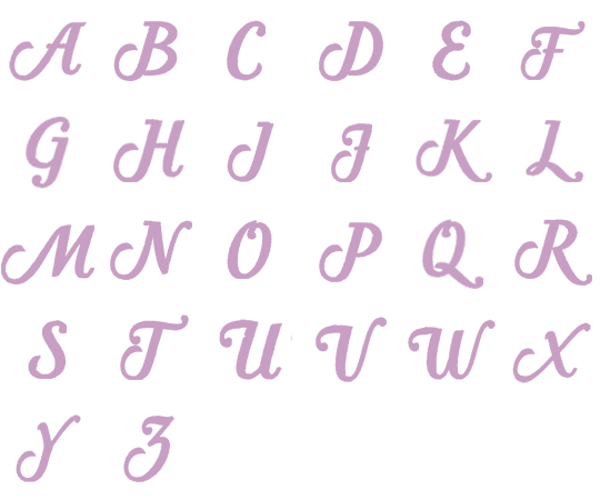 Image of all the letters in Classic