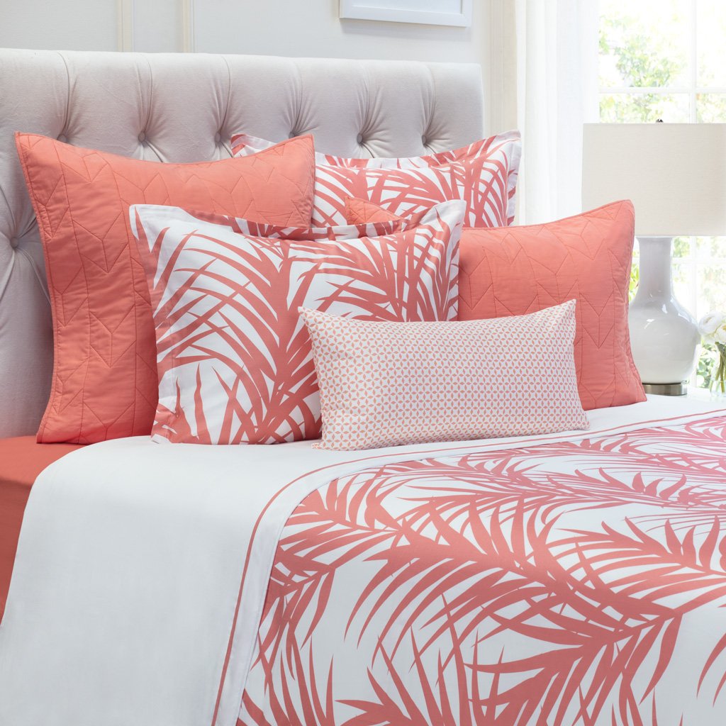 Coral Laguna Duvet Cover