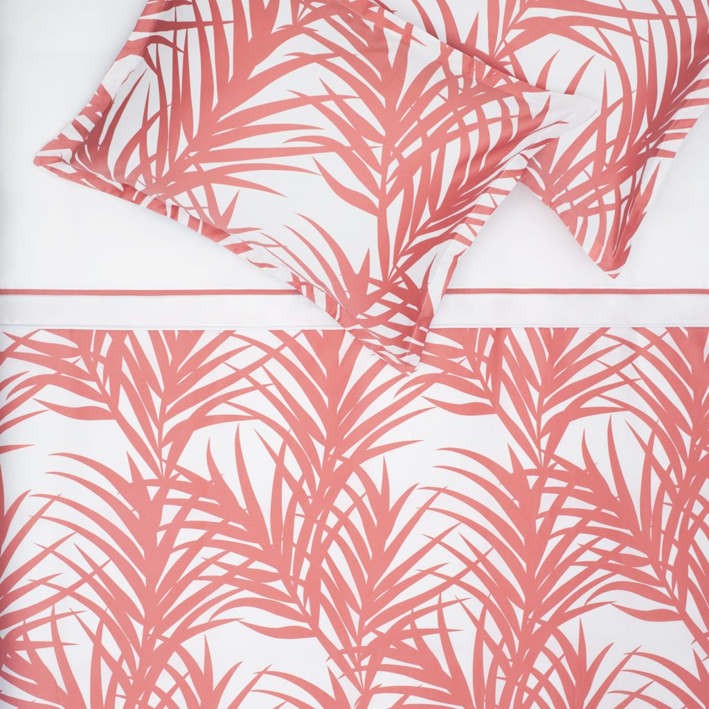 Coral Laguna Duvet Cover