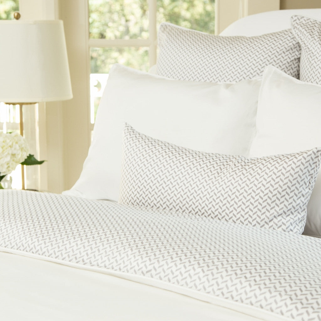 Bedroom inspiration and bedding decor | The Larkin Grey (discontinued) Duvet Cover | Crane and Canopy