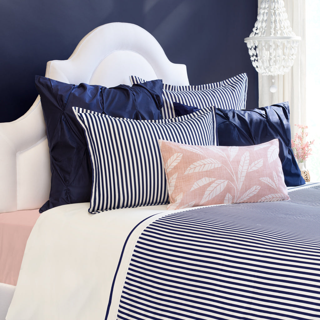 Bedroom inspiration and bedding decor | The Larkin Navy Blue Duvet Cover | Crane and Canopy