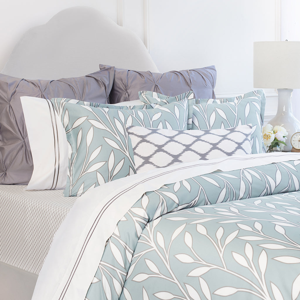 Bedroom inspiration and bedding decor | Laurel Green Sham Pair Duvet Cover | Crane and Canopy
