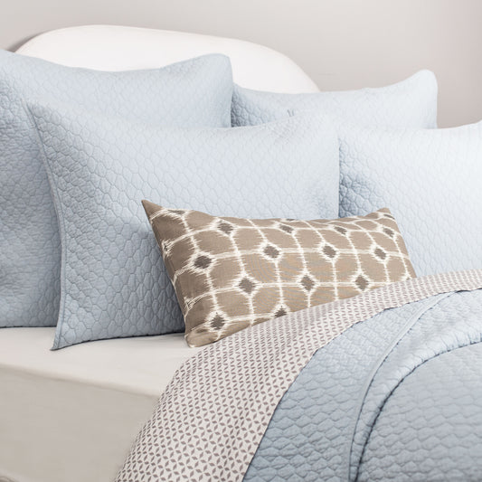 Light Blue Cloud Quilt Sham Pair