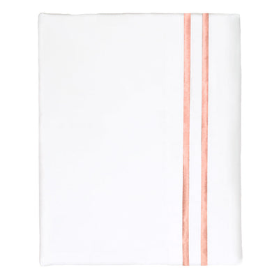 Coral Lines Embroidered Pillowcase Pair