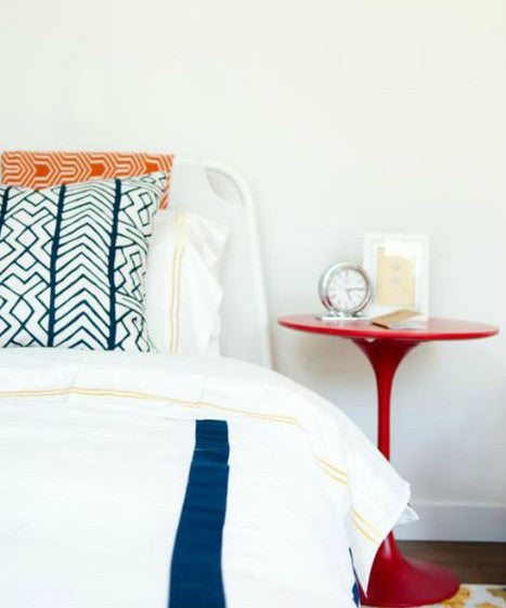 Crane and Canopy Designer Bedding as seen in Monogram Decor & Rue Mag