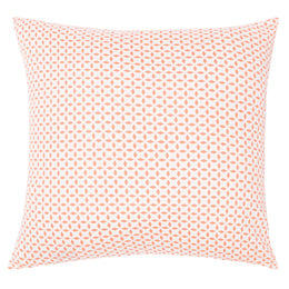 The Coral Morning Glory Throw Pillow