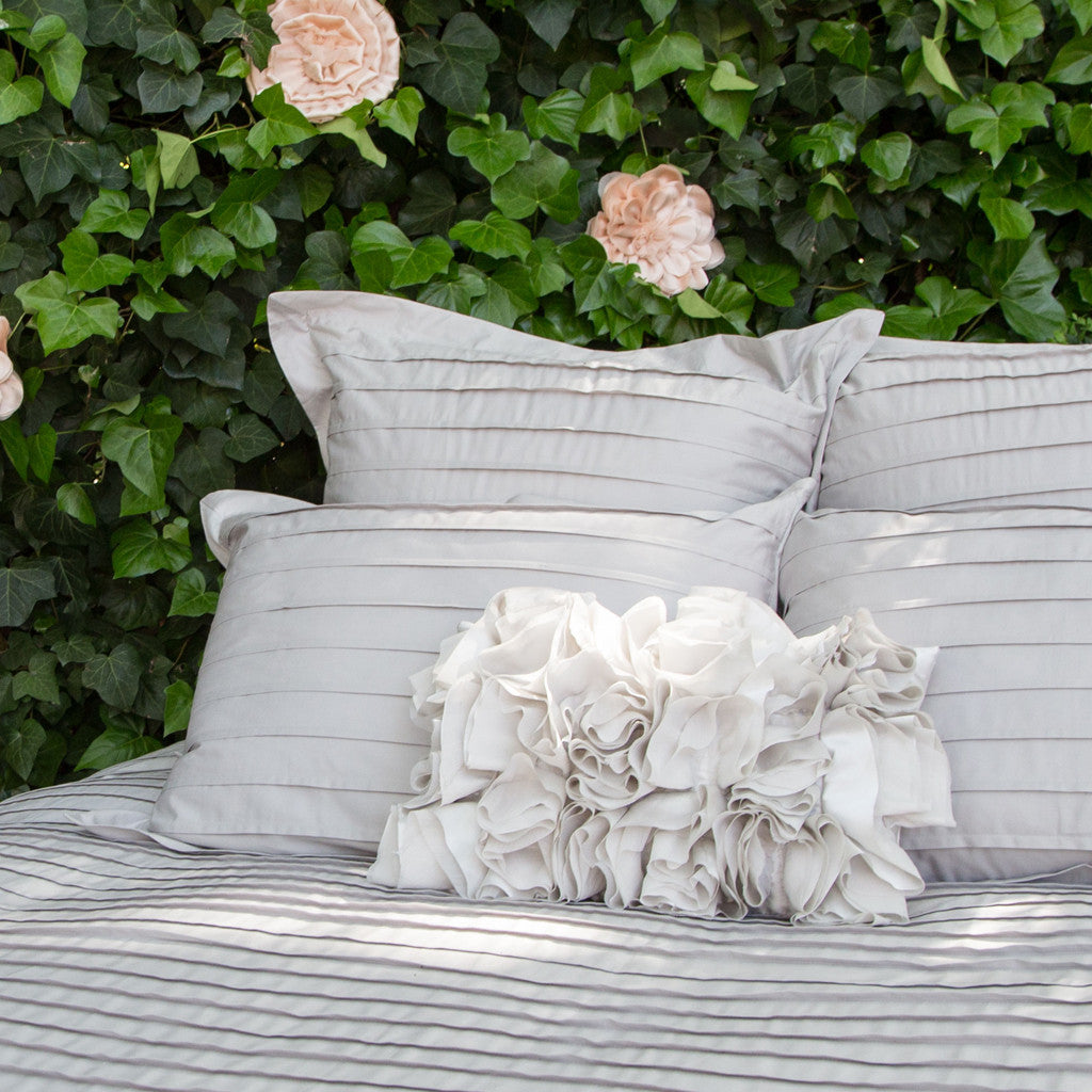 The Off White Ruffled Pillow