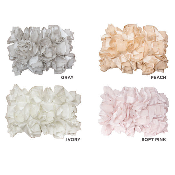 The Off White Ruffled Pillow