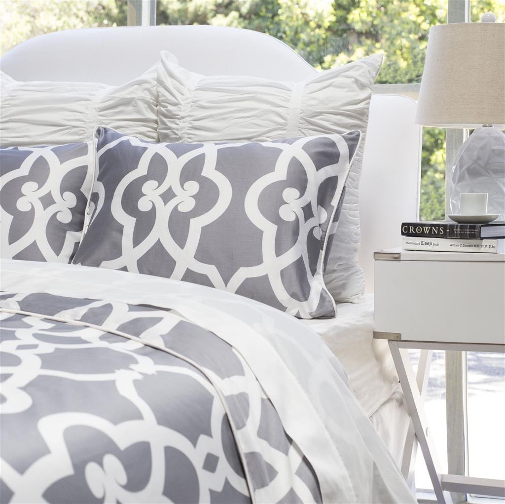 Bedroom inspiration and bedding decor | Grey Pacific Sham Pair Duvet Cover | Crane and Canopy