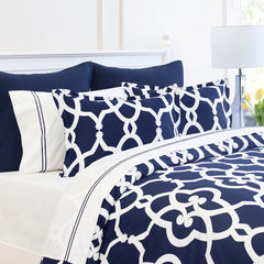 Bedroom inspiration and bedding decor | Navy Pacific Duvet Cover | Crane and Canopy