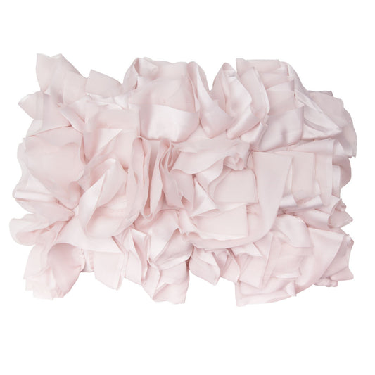 The Soft Pink Ruffled Pillow