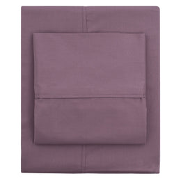 Plum Purple 400 Thread Count Fitted Sheet