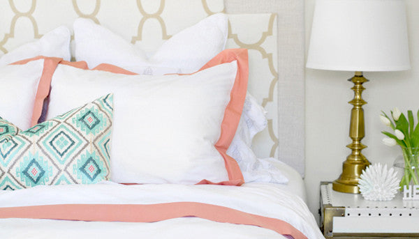 Crane and Canopy Designer Bedding as seen in Sarah M. Dorsey