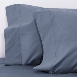 Slate Blue 400 Thread Count Pillowcase Pair