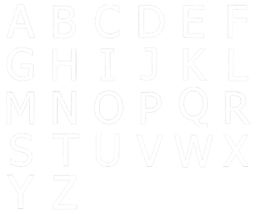 Image of all the letters in Author