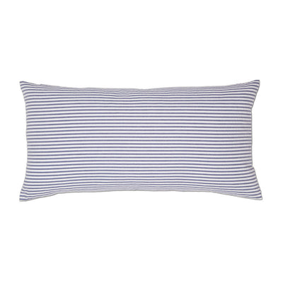 Blue Horizontal Seersucker Throw Pillow