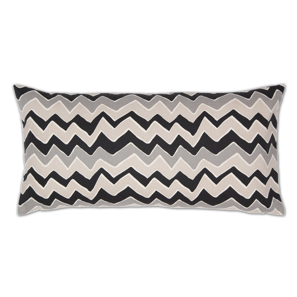 Bedroom inspiration and bedding decor | Gray and White Chevrons Throw Pillow Duvet Cover | Crane and Canopy