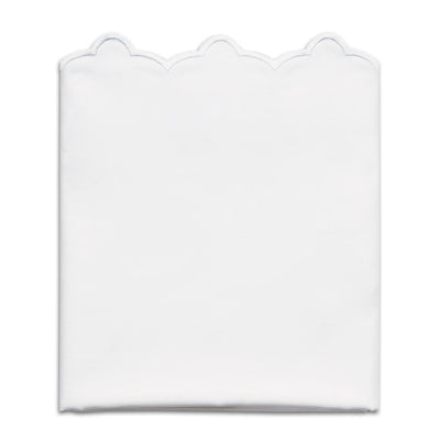 White Scalloped Embroidered Pillowcase Pair